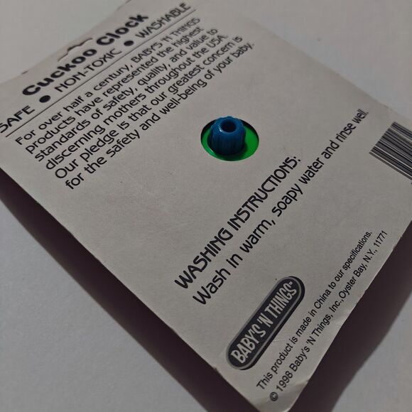 New Vintage Baby Toy Cuckoo Clock Original Baby’s ‘N Things Clicking Sound Twist - Picture 5 of 7